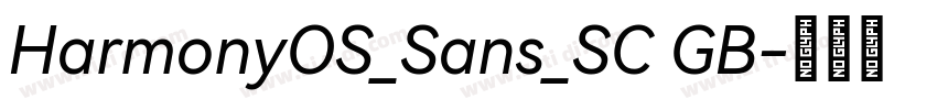 HarmonyOS_Sans_SC GB字体转换